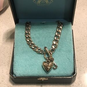 Authentic Juicy Couture Gold Heart Necklace